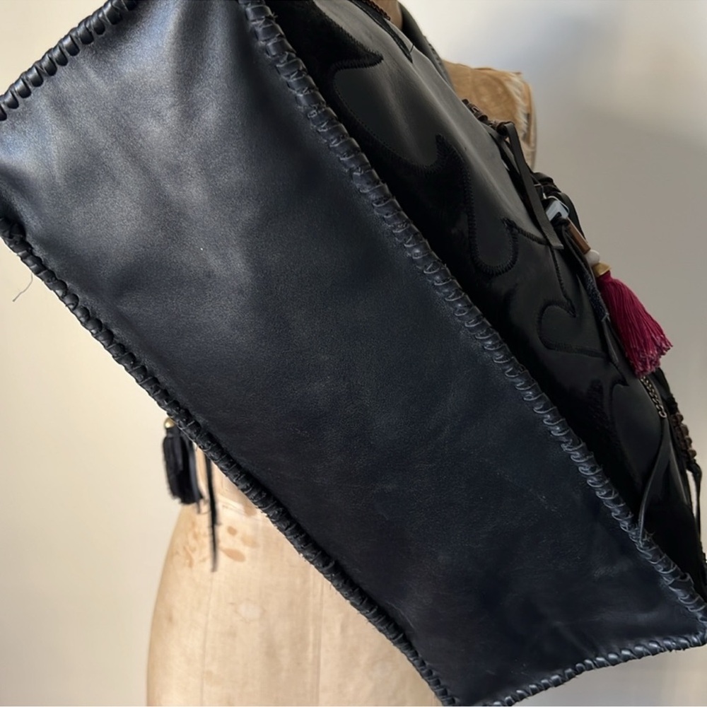 Vintage Simone Camille Genuine Calf Hair & Leather Handbag - Picture 12 of 14